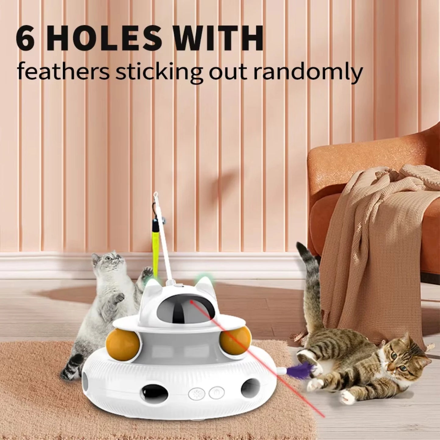 FurRacer Rechargeable 4-in-1 Cat Toy